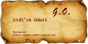 Glück Odett névjegykártya